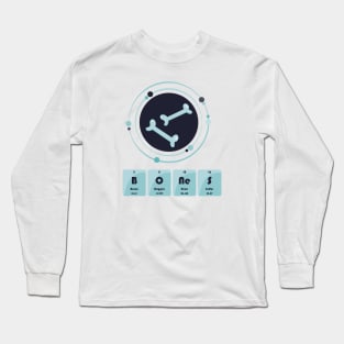 Bones spooky science design Long Sleeve T-Shirt